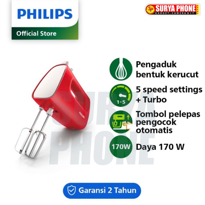 PHILIPS HAND MIXER HD 1552 /TURBO/170WATT/ORIGINAL