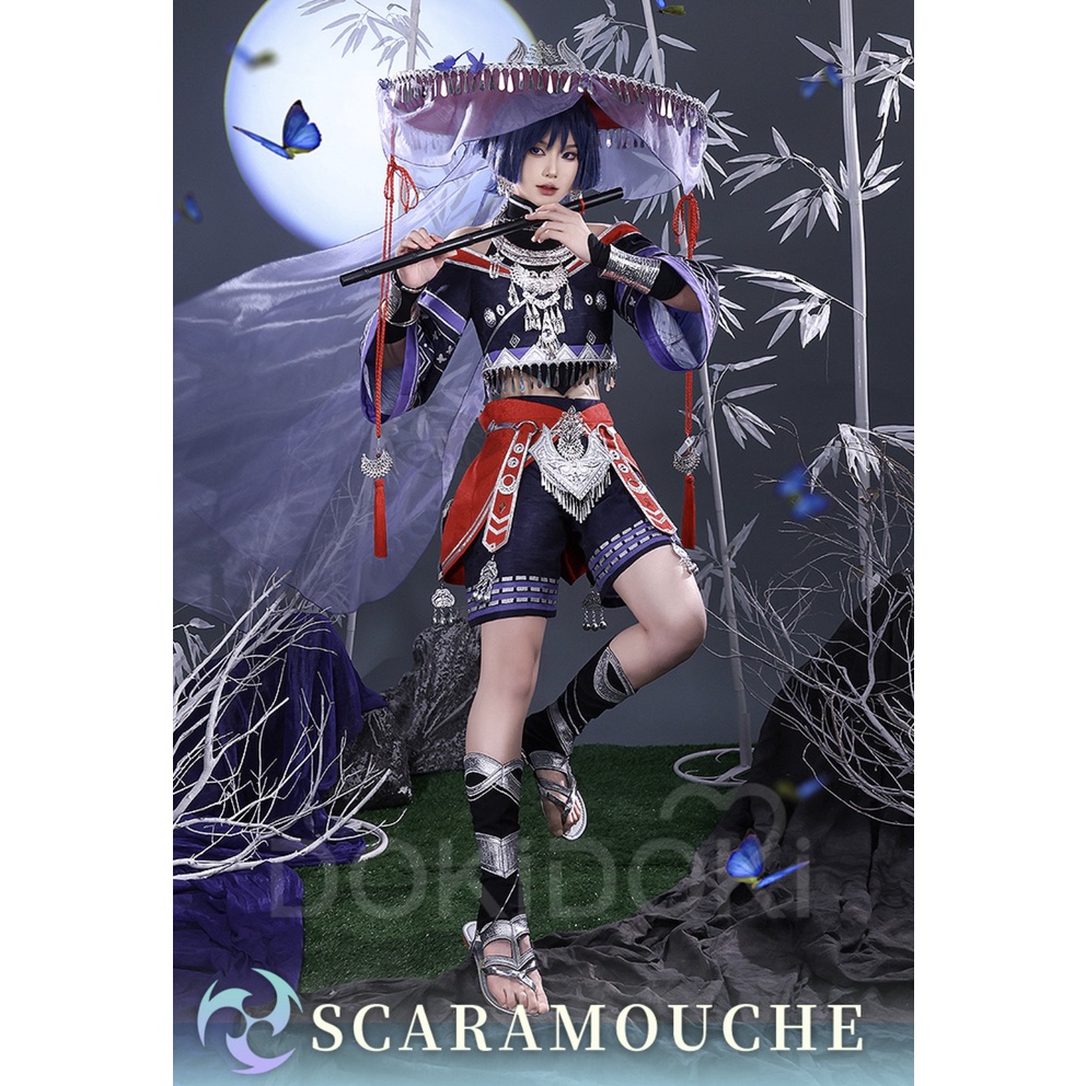 Scaramouche Wanderer Doujin Cosplay Game Genshin Impact Costume Balladeer Scaramouche Cosplay Wanderer Costume