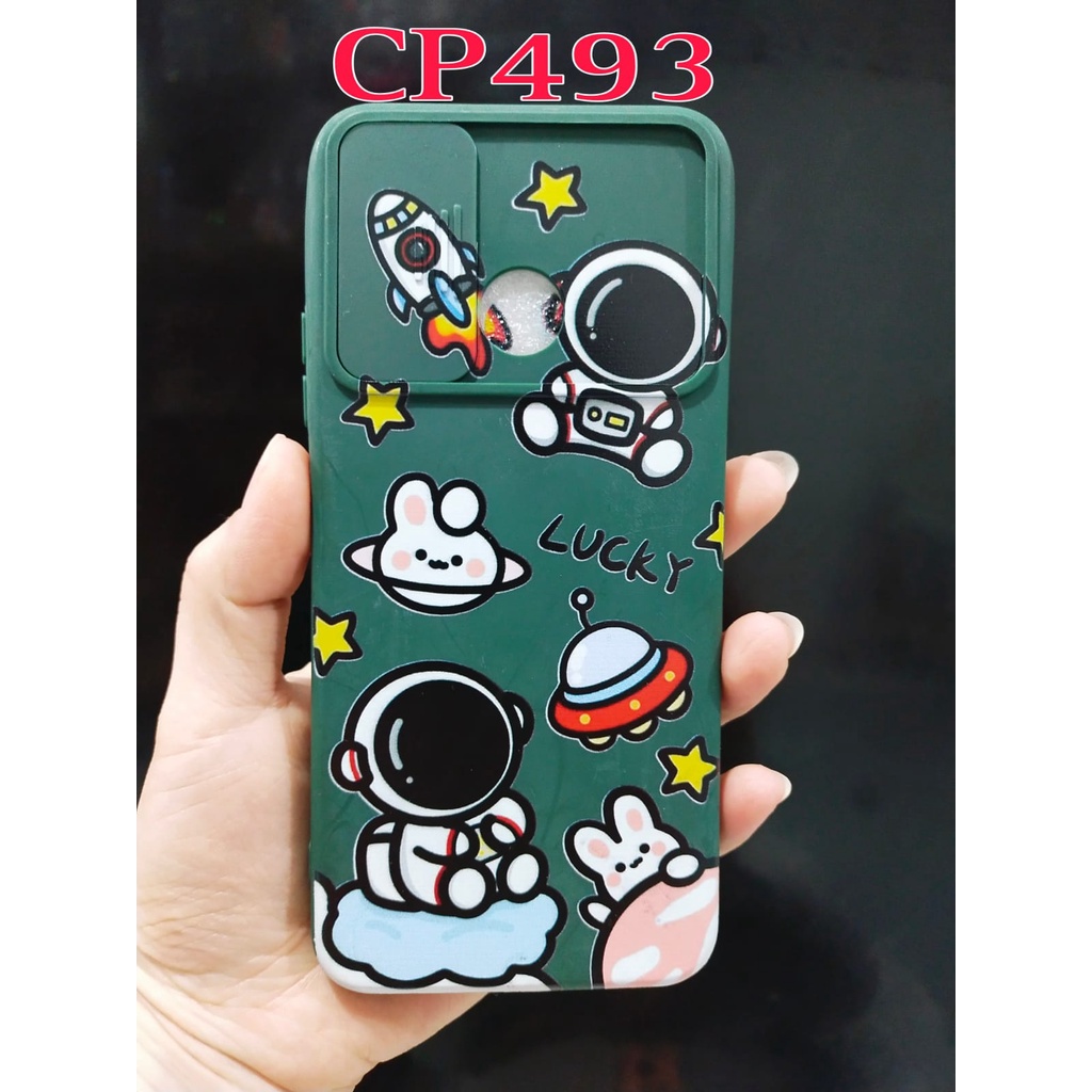 CASE SLIDE MOTIF KARTUN FOR SAMSUNG A02/M02 A02S/M02S SOFTCASE SLIDE KAMERA - BD