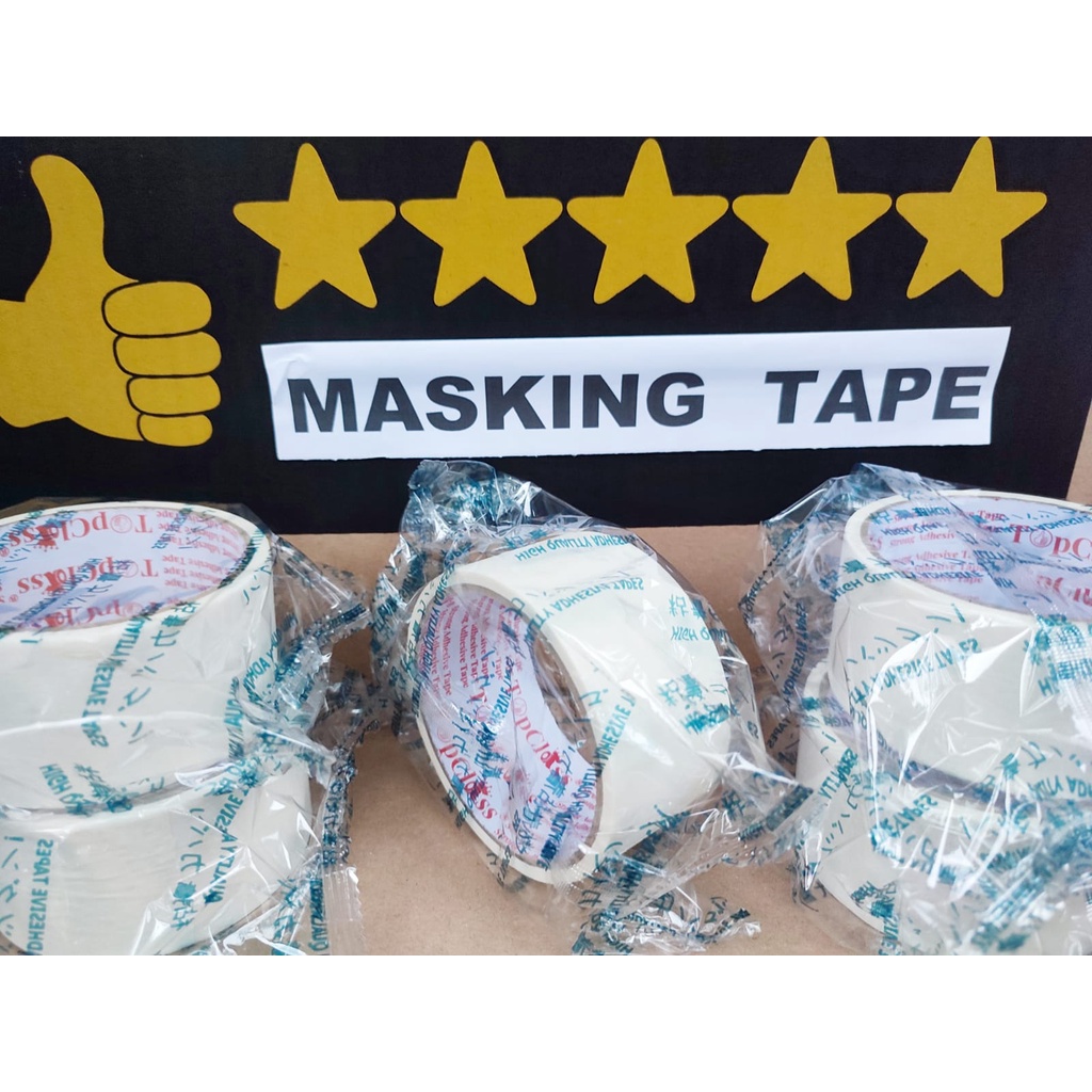 LAKBAN KERTAS 2 inch /44 mm x 11 meter MASKING TAPE  HARGA DUS