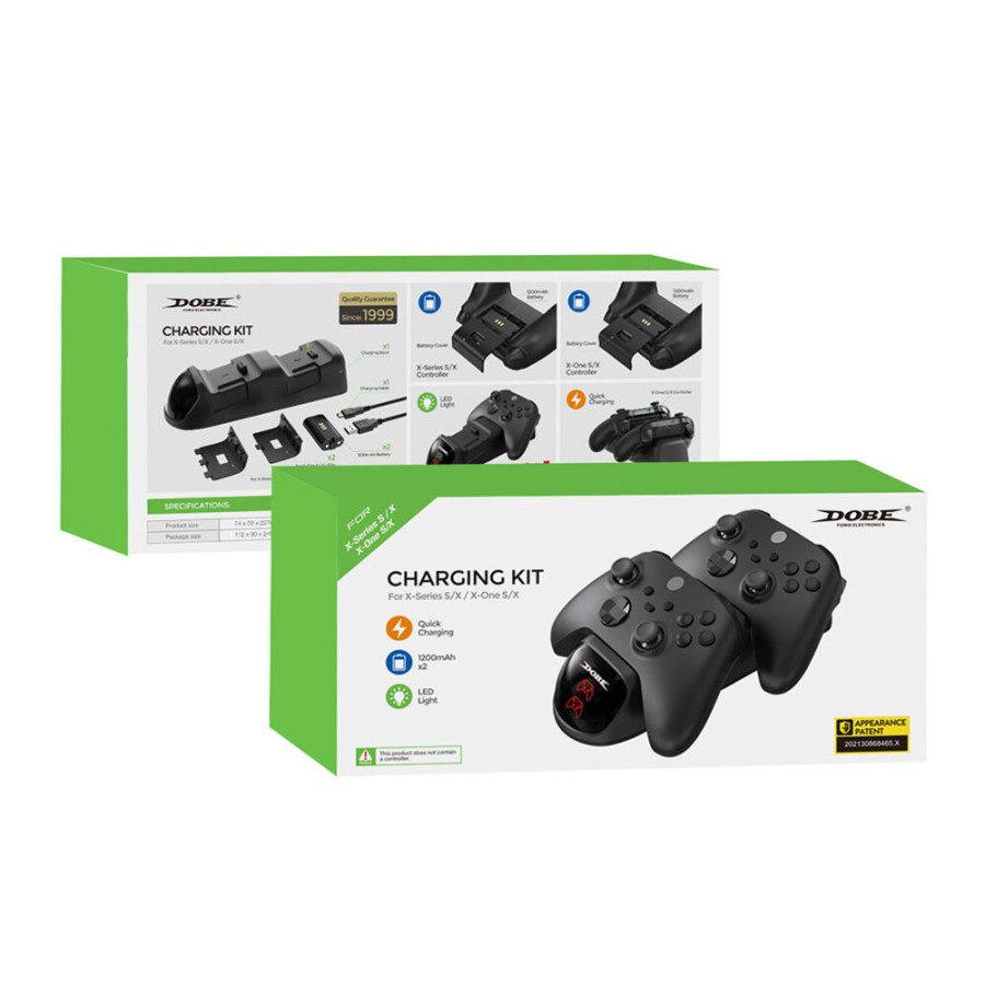 Dobe Charging Dock Charging Kit + Battery for Xbox One S/X Xbox Series S|X