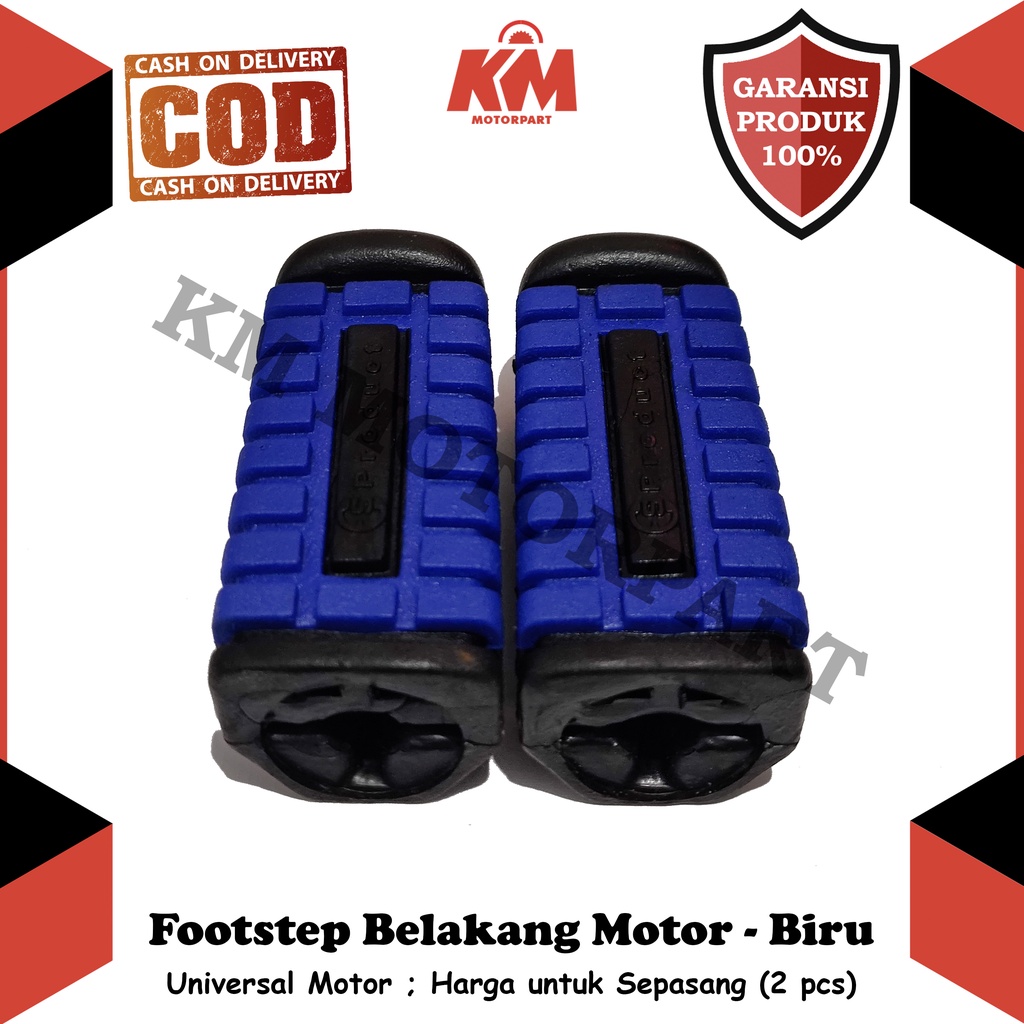 Footstep Belakang Cocok untuk Semua Motor Step Karet Barstep Variasi 2 Pcs