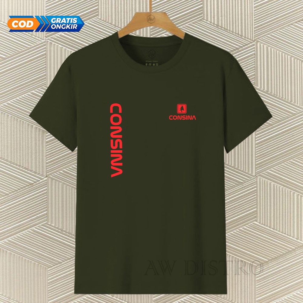 COD Baju Kaos Distro Csn Kirka Text Merah Premium Quality Lengan Pendek