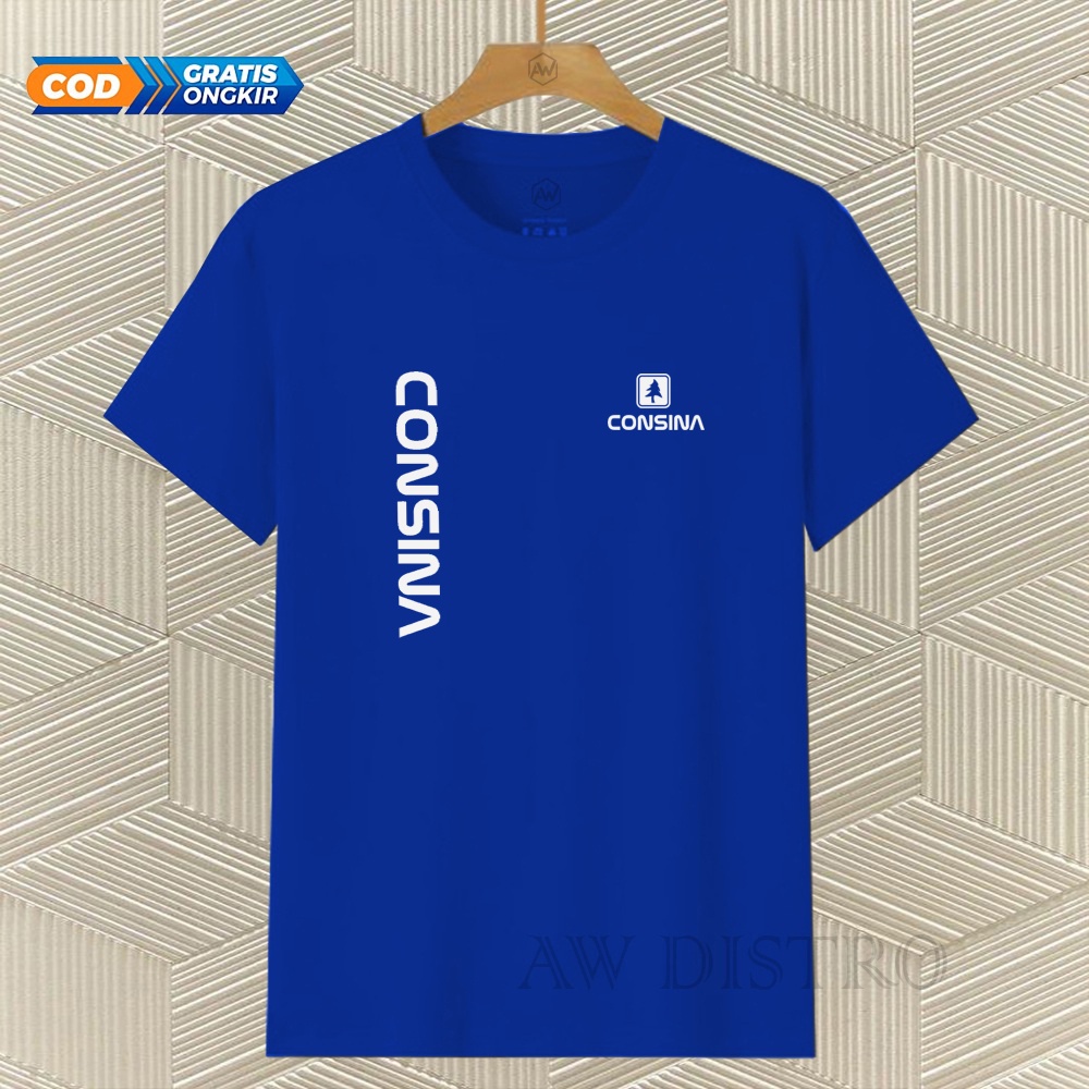 COD Baju Kaos Distro Csn Kirka Text Putih Premium Quality Lengan Pendek