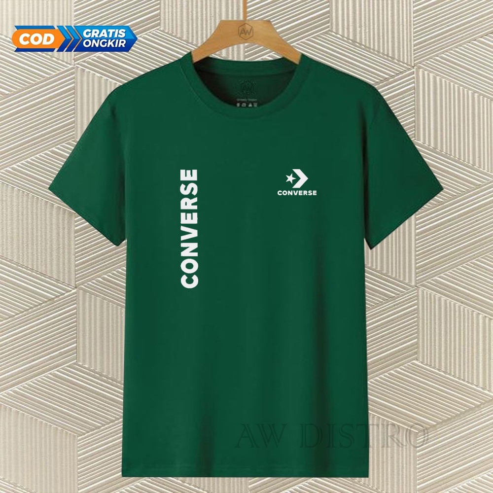 COD Baju Kaos Distro Cvs Kirka Text Putih Premium Quality Lengan Pendek