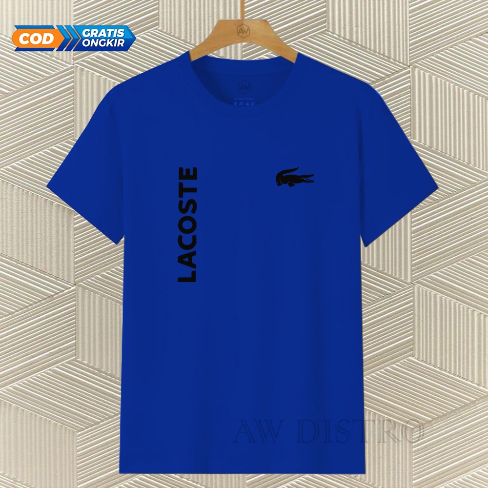 COD Baju Kaos Distro Lct Kirka Text Hitam Premium Quality Lengan Pendek