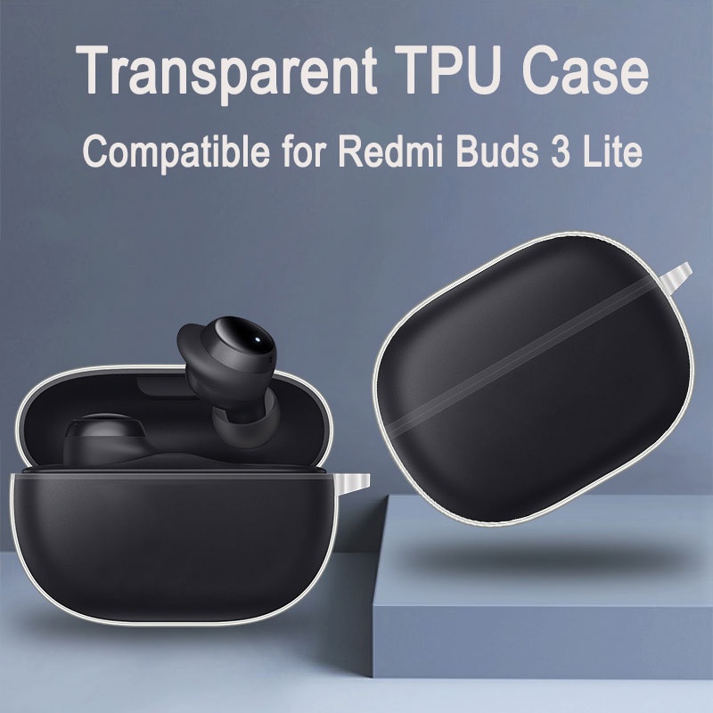 PREMIUM Clear Soft TWS XIAOMI REDMI BUDS 3 Lite Redmi Buds 3 Essential case cover Transparan