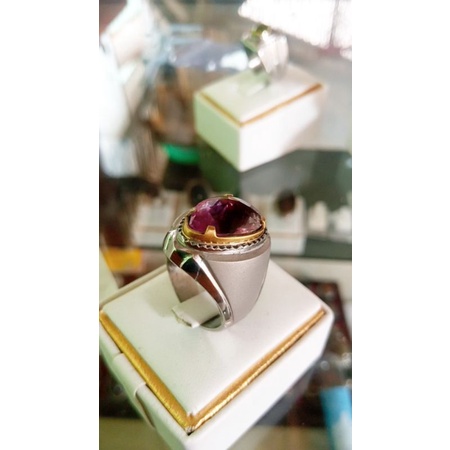 emban ikat ring monel super doff hand Made semi tetes air mata. kosongan tanpa batu