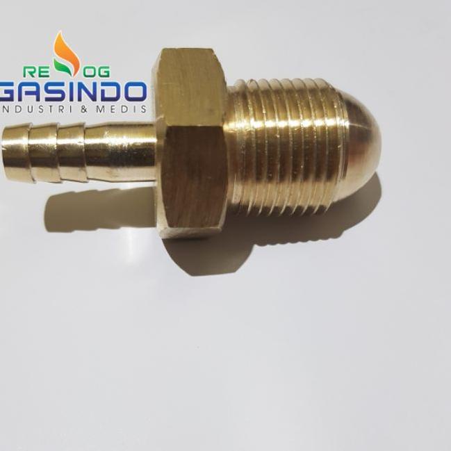 COD⚡️-NEPEL TABUNG OKSIGEN DRAT 1/4 UNTUK PACKING IKAN