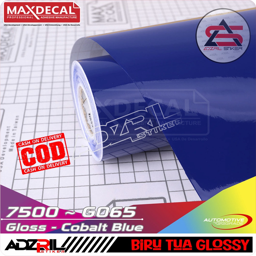Skotlet Maxdecal  biru tua Glossy (cobalt blue) 7500- G065 /skotlet motor / skotlet mobil /skotlet a