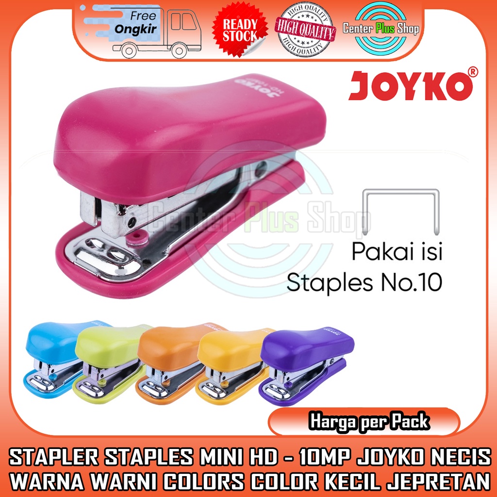 

Necis Stapler Joyko Mini Hd-10mp Stepler Jepretan Hekter Steples Kecil Perlengkapan Sekolah Kantor Sarung Hekter Warna Warni Color Colors Jekrekan Ceklekan Haakje Pengokot Menjepit Kertas Penjepit Membungkus Dokumen Buku Atk Alat Tulis