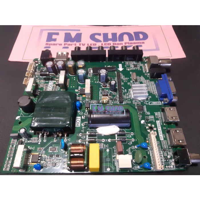 Mesin TV Polytron PLD 24D123 - Mobo MB Mainboard TV PLD24D123