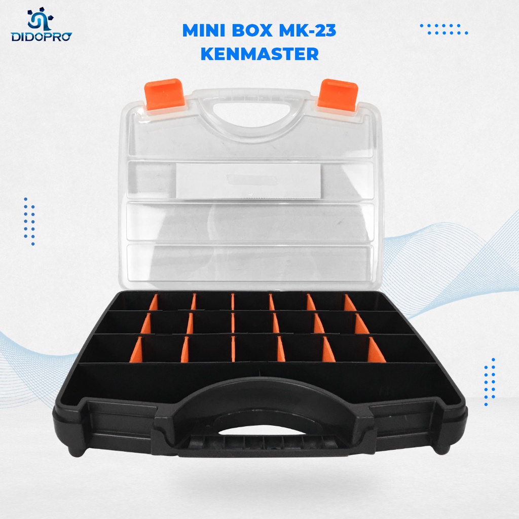 Plastik Mini Box 23 Compratment - Kenmaster Mini Tool Box 23 slot - Tempat Penyimpanan