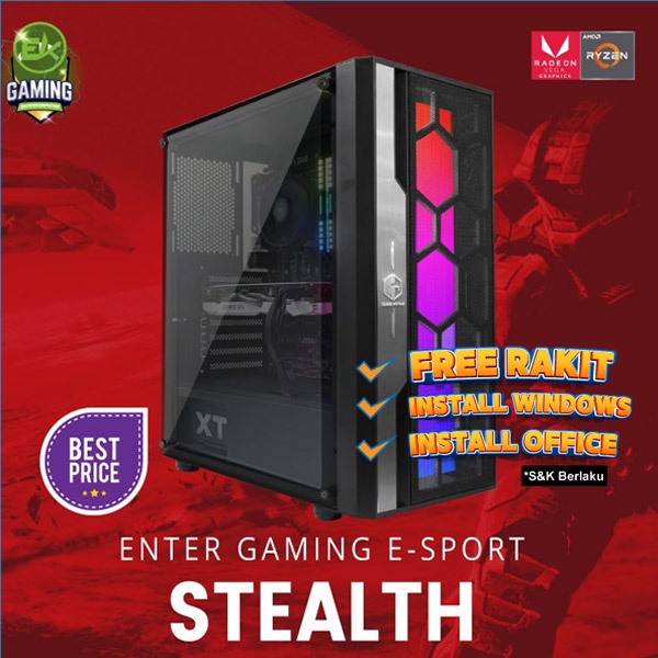 PC Rakitan EnterKomputer Gaming E-Sports Stealth