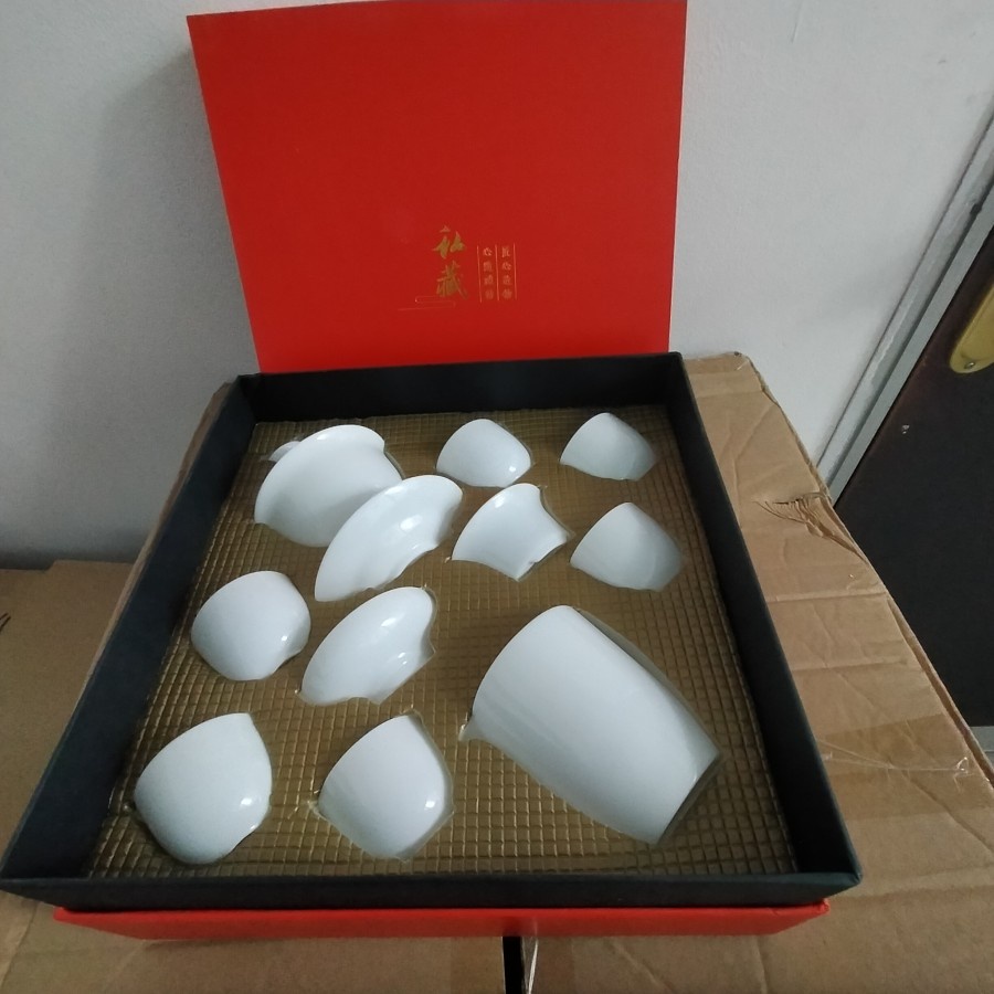 Chines Teapot Set Keramik 6 Cangkir 9in1 Chines teaset