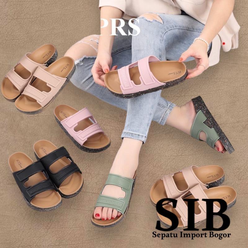 Sandal Wanita Selop Strep DENIS Jelly Import / Sandal Tali Jelly Import