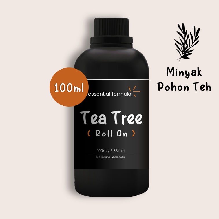 100ml Organic Tea Tree Essential Oil Roll On Pohon Teh Murni 100%