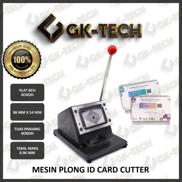 

Terlaris Alat Potong Id Card / Plong Id Card / Pvc Card Cutter Gk-Tech 8654