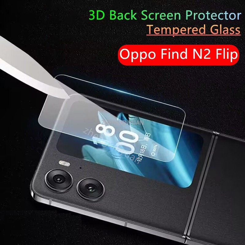 Pelindung Layar Tempered Glass Layar Depan Oppo Find N2 Flip