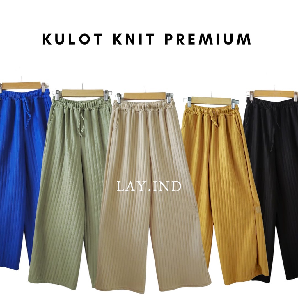 Kulot Knit Premium // Kulot Wanita Murah Bisa cod