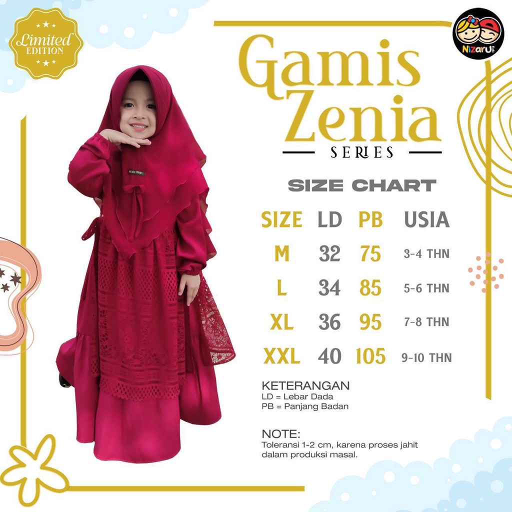 Gamis Anak Zenia by Nizaru