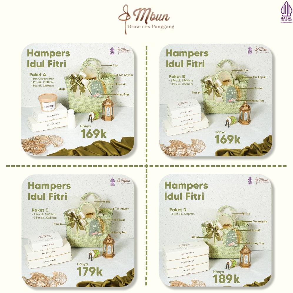 

HAMPERS IDUL FITRI 2023 | HAMPERS LEBARAN | GIFT LEBARAN | Mbun Brownies Panggang | Brownies Melted | Fudgy Brownies