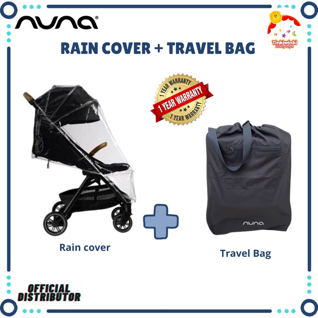 Nuna TRVL Raincover + Travel Bag