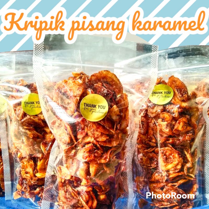 

Keripik pisang karamel