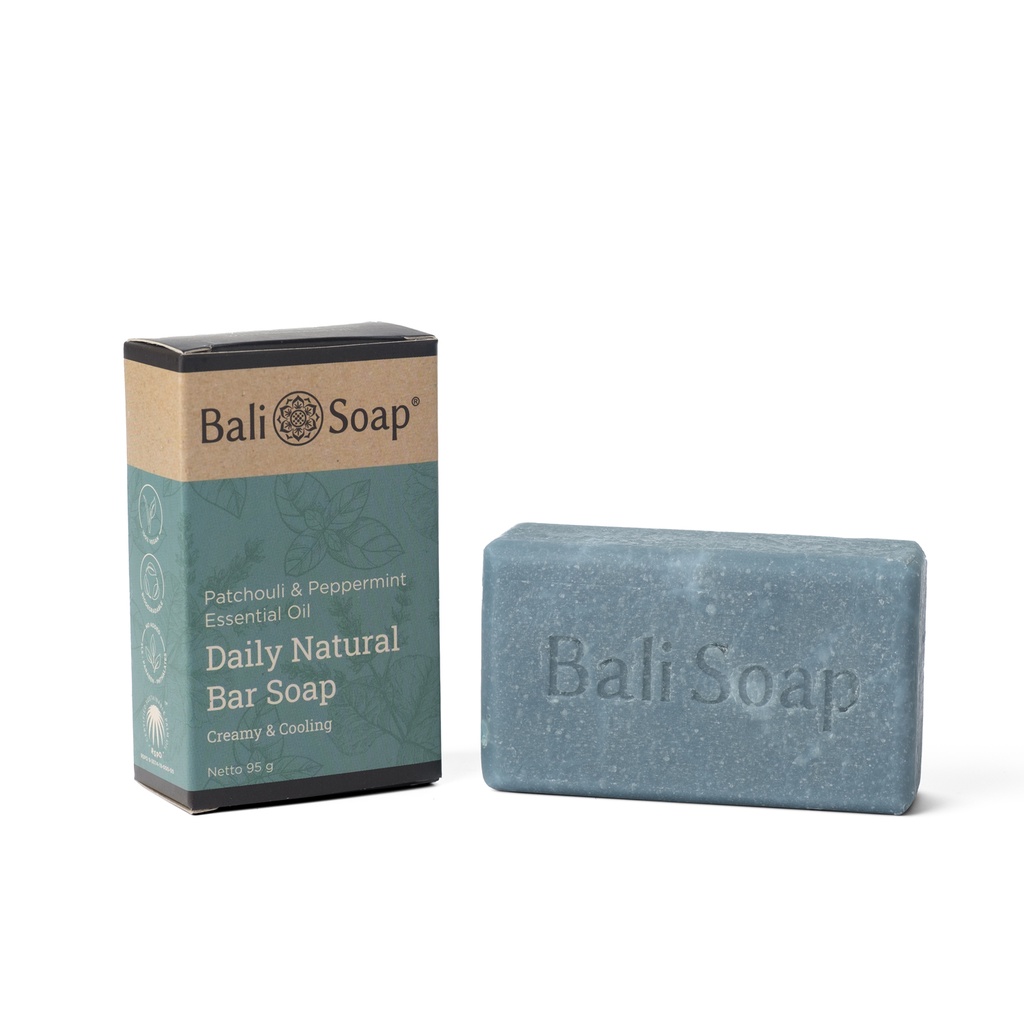 Bali Soap Essential Oil Bar Soap 95g - Patchouli &amp; Peppermint