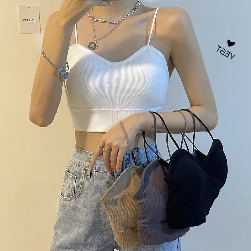 DSM Bra Wanita 6592 Bh Crop Top Ala Korea Pakaian Dalam Wanita Bra Fashion Tali Kecil Cup