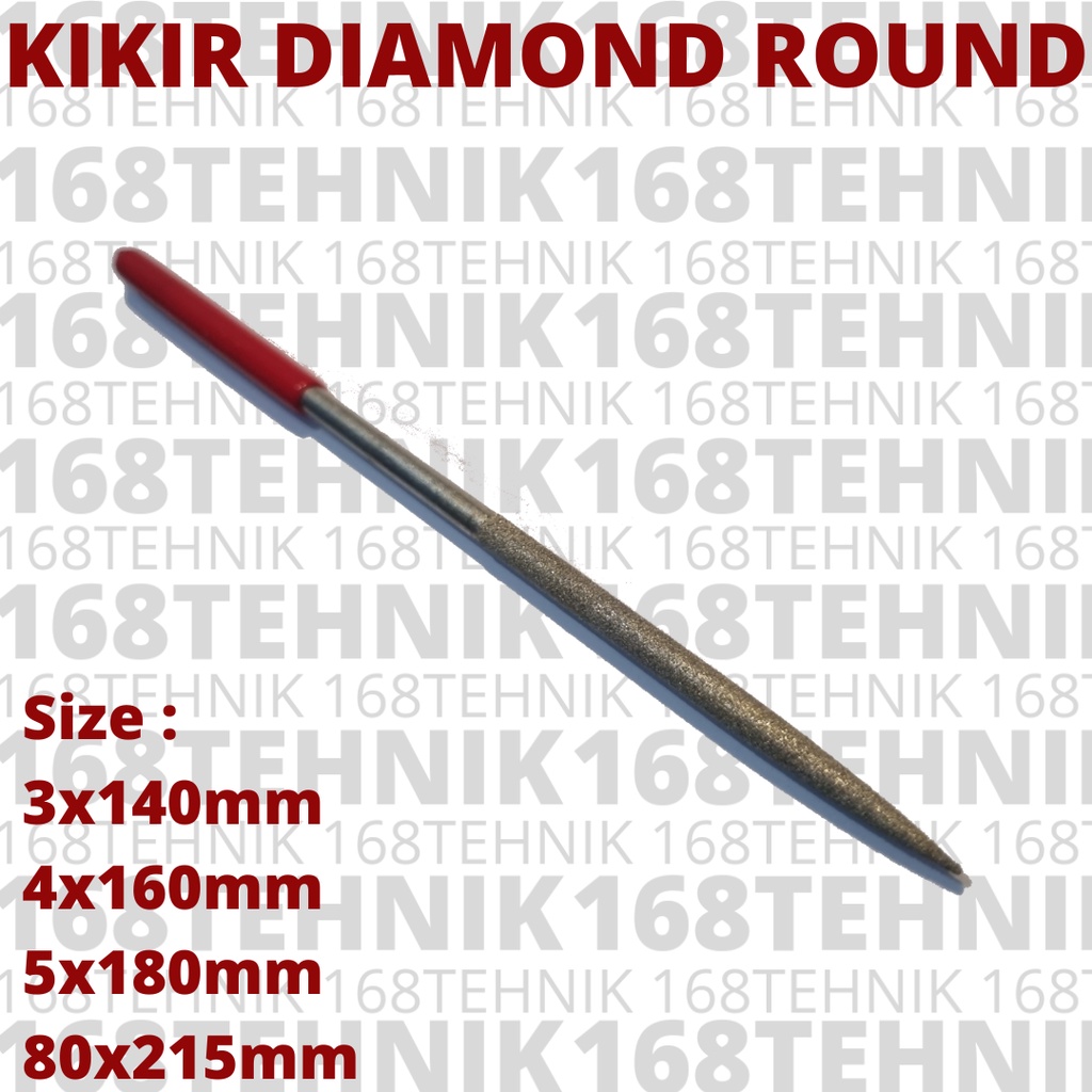 KIKIR 3X140 BENTUK BULAT / DIAMOND FILE / KIKIR INTAN MODEL BULAT