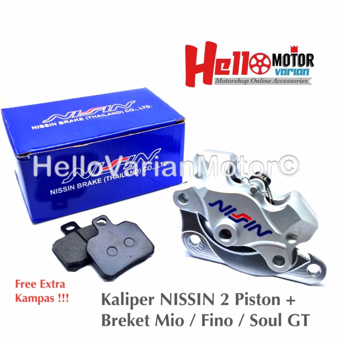 Ori Kaliper Nissin 2 Piston Mio / Fino / Soul Gt
