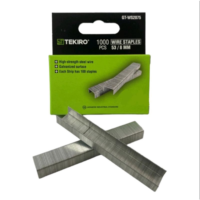 

Isi Staples 8 mm isi 1000 pcs Tekiro / Isi Stapler 5/16 inch