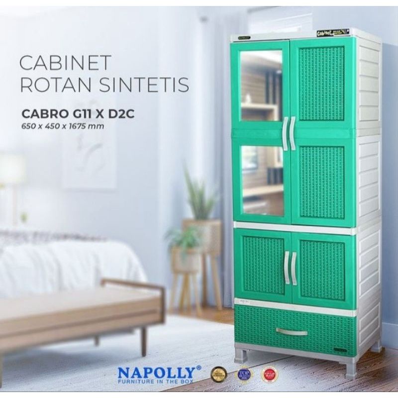 napolly lemari plastik cabro g11 ( hanger )