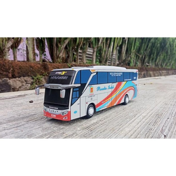 DISKON SPESIAL (NON INTERIOR CUSTOM LIVERY) MINIATUR BUS BIS SKALA 1:43 DIECAST BUS TERMURAH