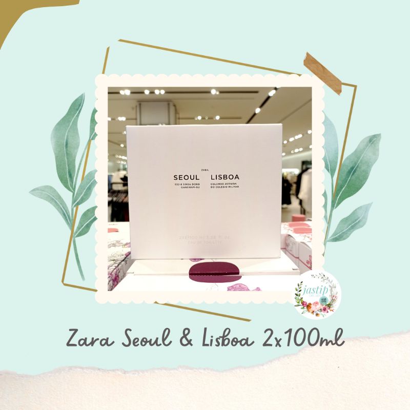 SALE Original Parfum cowok Zara Seoul 532-8 Sinsadong & Lisboa Colombo Avenida - Minyak Wangi EDT
