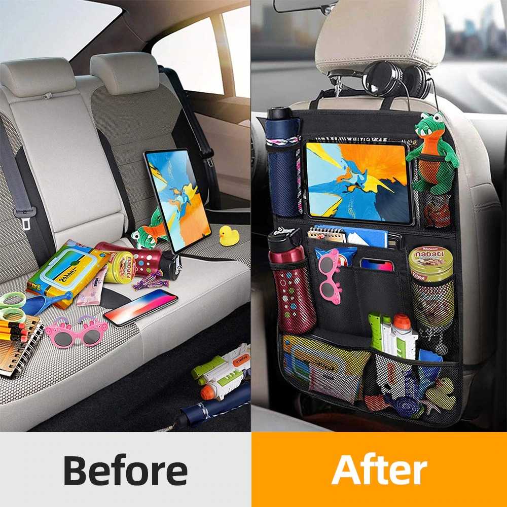 Tas Gantung Kursi Mobil Backseat Organizer Touch Screen Alat Mobil Burnhilda