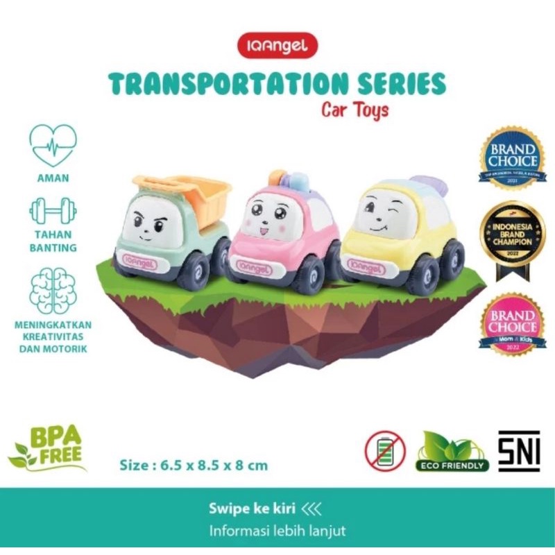 IQ Angel Car Toys / Mobil Mainan Anak / Mainan Edukasi Bayi / Mainan Mobil / Mainan Motorik Anak