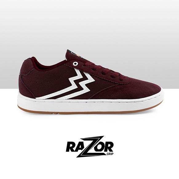 Geoff Max Official - Boston Maroon White | Sepatu Pria | Sneakers Pria