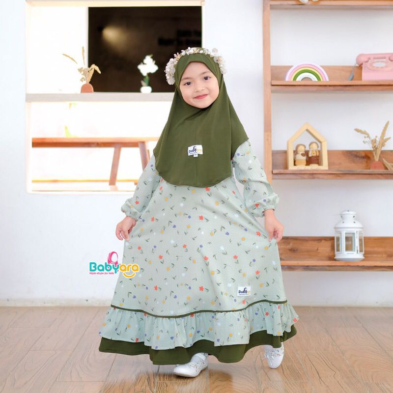 Gamis Raflecia/gamis anak kekinian by babyara