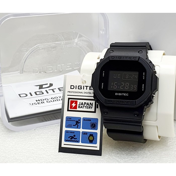 Jam Tangan Unisex Digitec 6024 Digital Mirip Casio DG6024 Original - Black