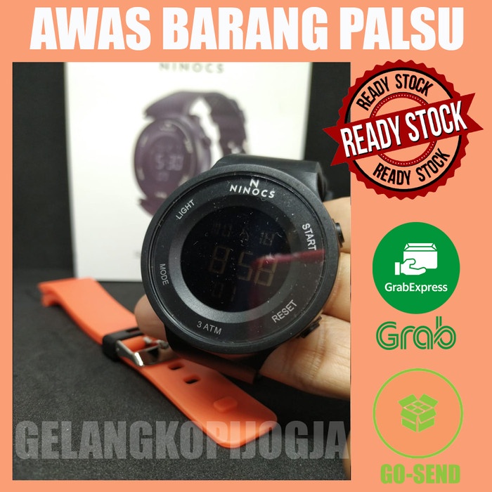 JAM TANGAN SPORT DIGITAL NINOCS ORIGINAL FREE 2 TALI