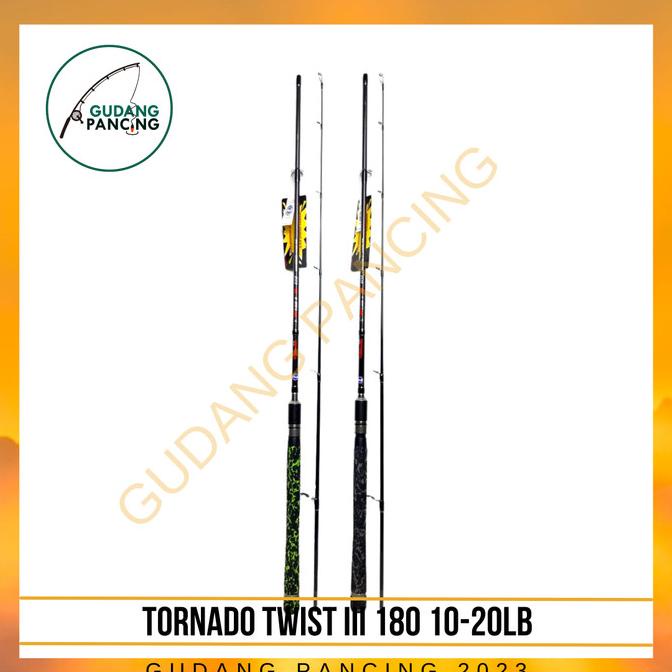 Rod/Joran Pancing Tornado Twist III 602 10-20 LB - Ring fuji
