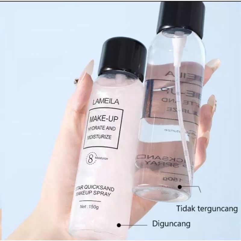 Lameila setting spray Quicksand Makeup Spray - Botol 150ml.