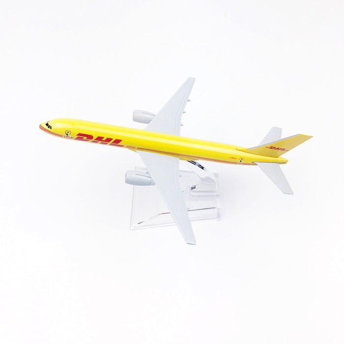 MUST HAVE XA871 DHL MINIATUR DIECAST PESAWAT TERBANG BOEING 757 B757 BAHAN METAL TERBARU