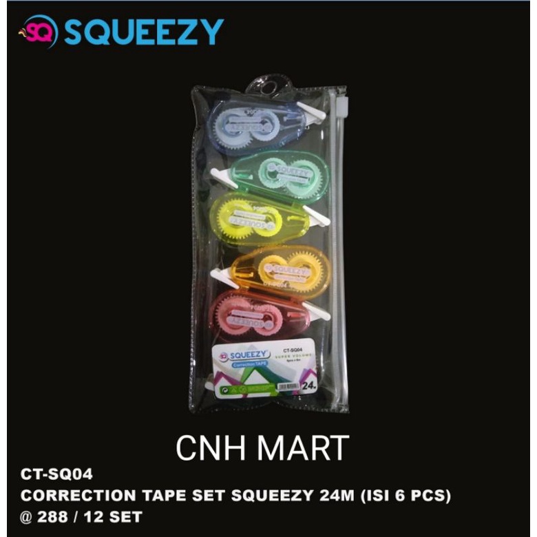 

6 Pcs Corection Tape Set CT-SQ 04 24 MM