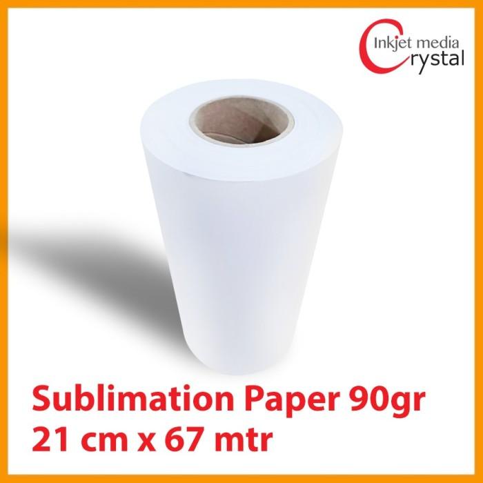 

Kertas Sublim Sublime Sublimation Paper 90gr 21cm x 67mtr Roll