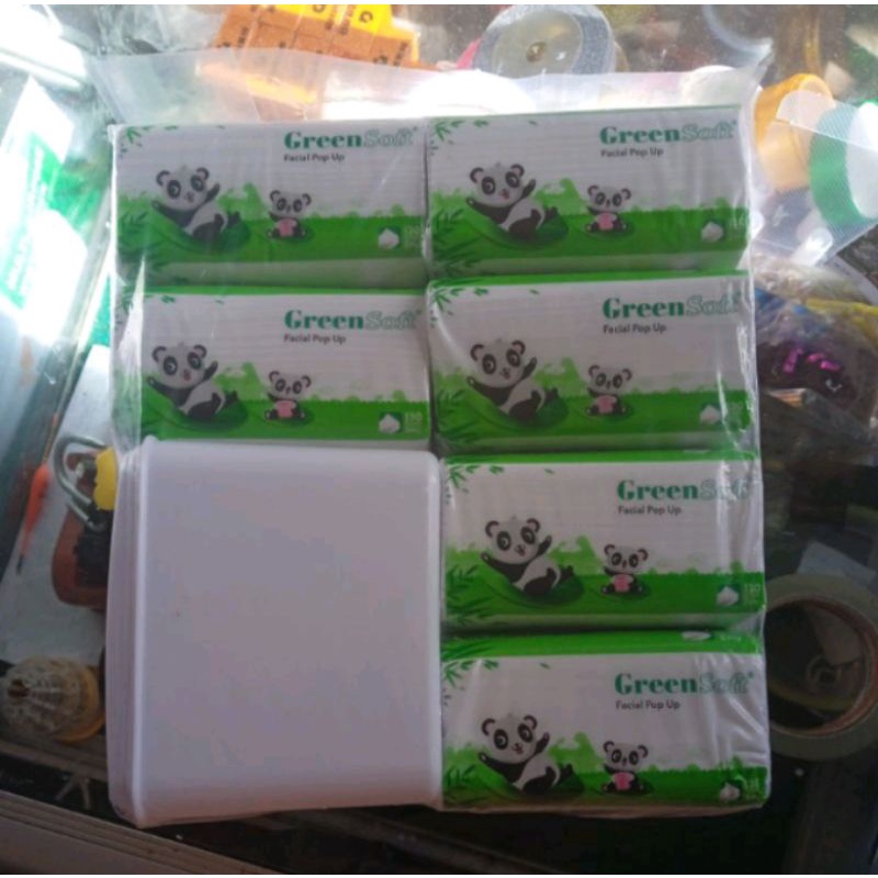 TISSUE MAKAN MURAH GREEN SOFT BONUS BOX
