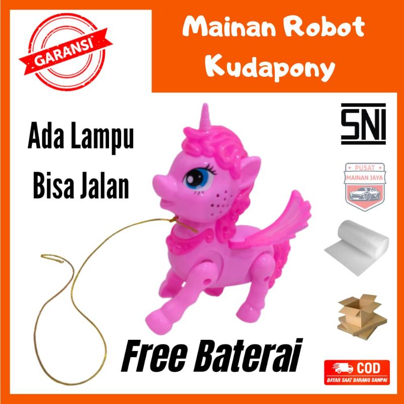 Mainan kuda poni anak perempuan mainan kuda pony bisa jalan kuda poni berjalan pakai batre