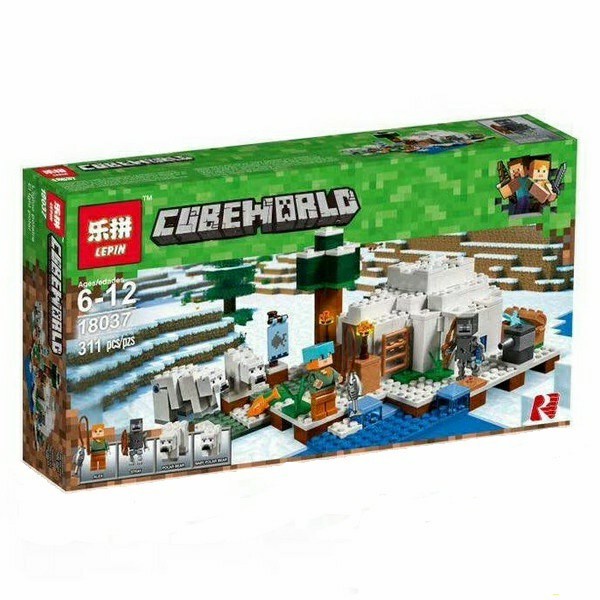Diskon Spesial Lego Mine Craft Minicraft Minecraft My World 18037 The Polar Igloo Termurah